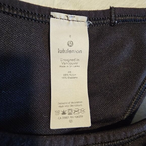 Lululemon LightLift Sports Bra High Neck Full Coverage Black Size 8 - Picture 3 of 6